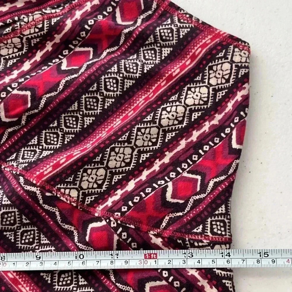 FREE PEOPLE Intimately Womens Chevron Bodycon Mini Dress Keyhole Front Sz L - Picture 10 of 11